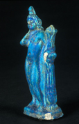 تمثال صغير من الفيانس يُصوِّر الإله "حربوقراط"