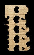 Papyrus fragment of a letter from Apollonius to Zenon