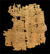 Papyrus portant les vers 444-468 de l’Enéide  accompagnés d’une traduction grecque (P.Fouad 5)