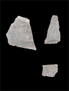 Three fragments of a tablet
