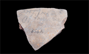 Ostracon bearing a black inscription