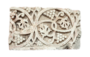 Fragment of a frieze decorated with bunches of grapes
