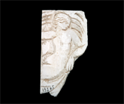 Ivory plaque depicting a female