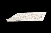 Ivory plaque decorated with floral motifs