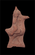 Statuette of Harpocrates riding a cock