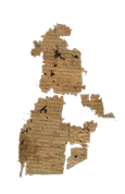 Papyrus portant un commentaire sur l’Iliade d’Homère (VI 236, 252, 285)