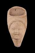 Flower holder (?) in the shape of a female head 