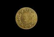 Pièce de monnaie ottomane en or frappée à Islamboul en 1187 de l’Hégire 