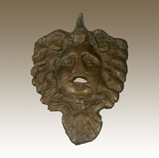 Handle of a vase in the shape of the Medusa’s head