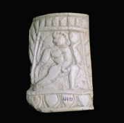 Ivory plaque depicting Hercules