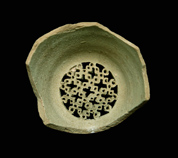 Pot Strainer decorated with crosses 