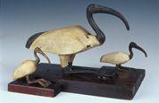 Trois ttatues de Thot en forme d’ibis