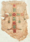 Fresco depicting a cross 