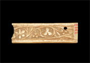 Ivory plaque decorated with floral motifs 