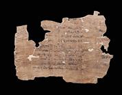 Papyrus portant un texte littéraire