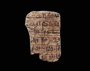 Papyrus bearing a literary text 