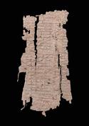 Papyrus portant un texte philosophique sur les dieux 