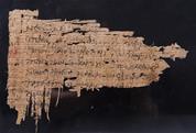 Papyrus bearing a literary inscription 