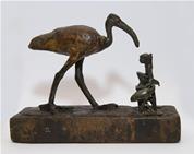 Statuette of Thoth facing Maat 