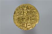 عملة عثمانية من الذهب باسم السلطان "عبد الحميد" ضُربت في مصر سنة 1187 هجريًّا (1773م) 