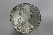 ثيلر أوروبي من الفضة باسم "ماريا تيرتزا" ضُرب عام 1780م 