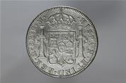 Pièce de monnaie espagnole en argent au nom de Carlos III frappée en 1786