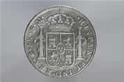 Pièce de monnaie espagnole en argent au nom de Carlos III frappée en 1788