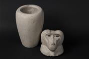 Canopic jar with a baboon-headed lid 