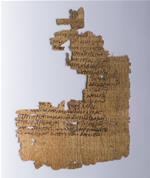 Fragment d’un papyrus traitant d’un poème de Ménandre 