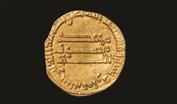 Abbasid gold Dinar minted in 160 AH (776 CE) 
