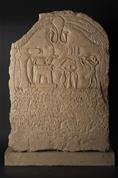 Tablet depicting a king worshipping the god Sobek 