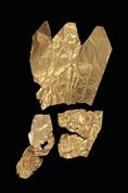 Six appliques en feuille d'or pour un diadème 