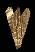 Six appliques en feuille d'or pour un diadème 