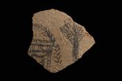 Pottery sherd bearing some drawings 